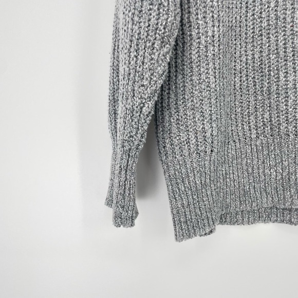 Becaal Womens Long Sleeve Waffle Knit Cowl Neck Long Sleeve Norm Core Sweater Lg - Picture 7 of 10